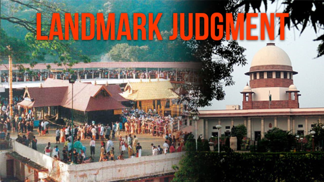Sabarimala verdict: Supreme Court throws open temple's doors to women of all age groups Sabarimala verdict: Supreme Court throws open temple's doors to women of all age groups