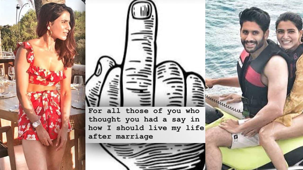 సమంత మిడిల్ ఫింగర్ చూపించడం కరెక్టేనా..? సమంత మిడిల్ ఫింగర్ చూపించడం కరెక్టేనా..?