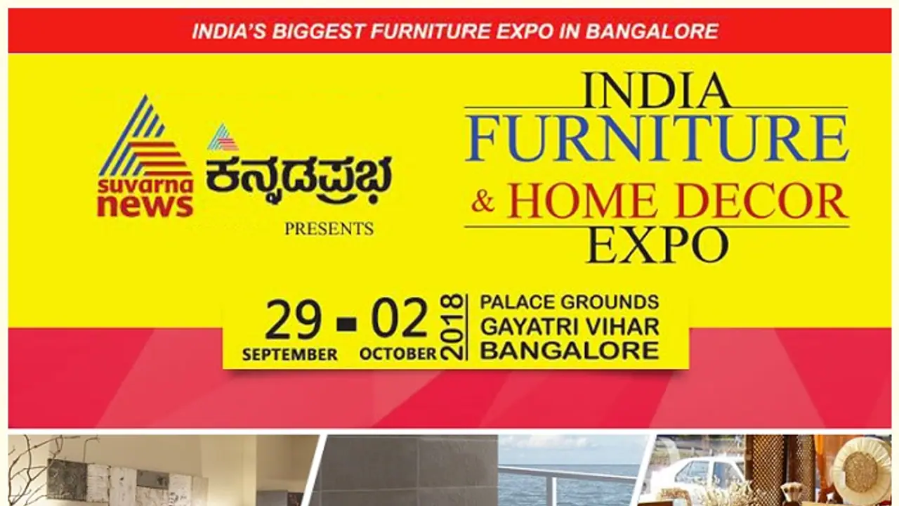 Furniture, home decor expo from September 29, Kannada star Srimurali to inaugurate event Furniture, home decor expo from September 29, Kannada star Srimurali to inaugurate event