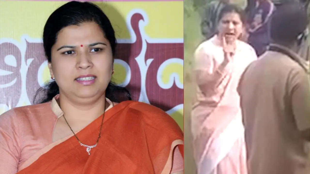 Karnataka: MLA Anjali Nimbalkar chases state bus, takes driver to task (Video)