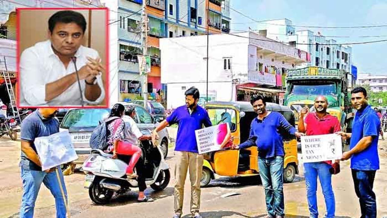 కేటీఆర్ మాట తప్పారు..టెక్కీల ఫైర్.. ‘‘నో రోడ్.. నో వోట్’’