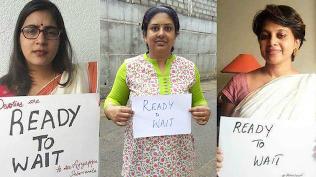 ಶಬರಿಮಲೆ ತೀರ್ಪು ವಿರೋಧಿಸಿ ಶುರುವಾಯ್ತು 'ಕಾಯಲು ಸಿದ್ಧ’ ಮಹಿಳಾ ಆಂದೋಲನ