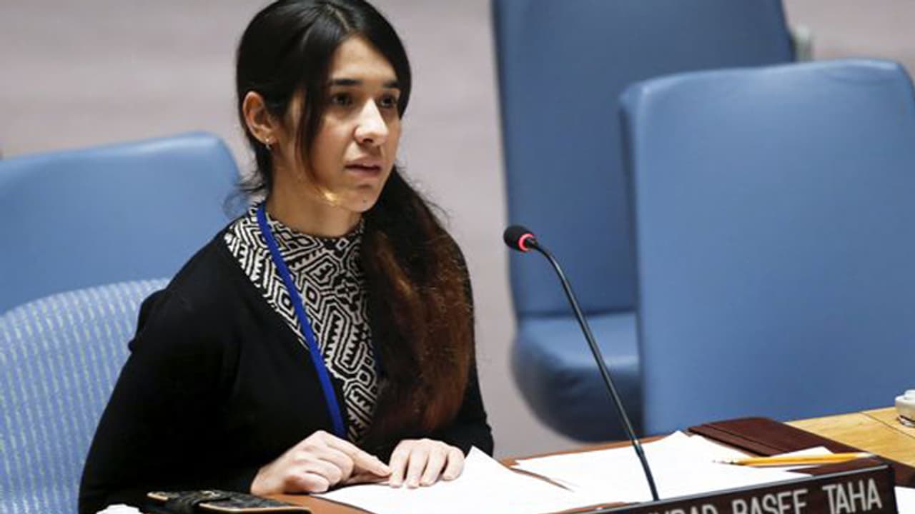 അന്ന്, ഐസിസിന്റെ ക്രൂരമായ പീഡനങ്ങള്; സമാധാനത്തിനുള്ള നോബല് പുരസ്കാരം നേടിയ നാദിയ മുറാദിന്റെ ജീവിതം അന്ന്, ഐസിസിന്റെ ക്രൂരമായ പീഡനങ്ങള്; സമാധാനത്തിനുള്ള നോബല് പുരസ്കാരം നേടിയ നാദിയ മുറാദിന്റെ ജീവിതം