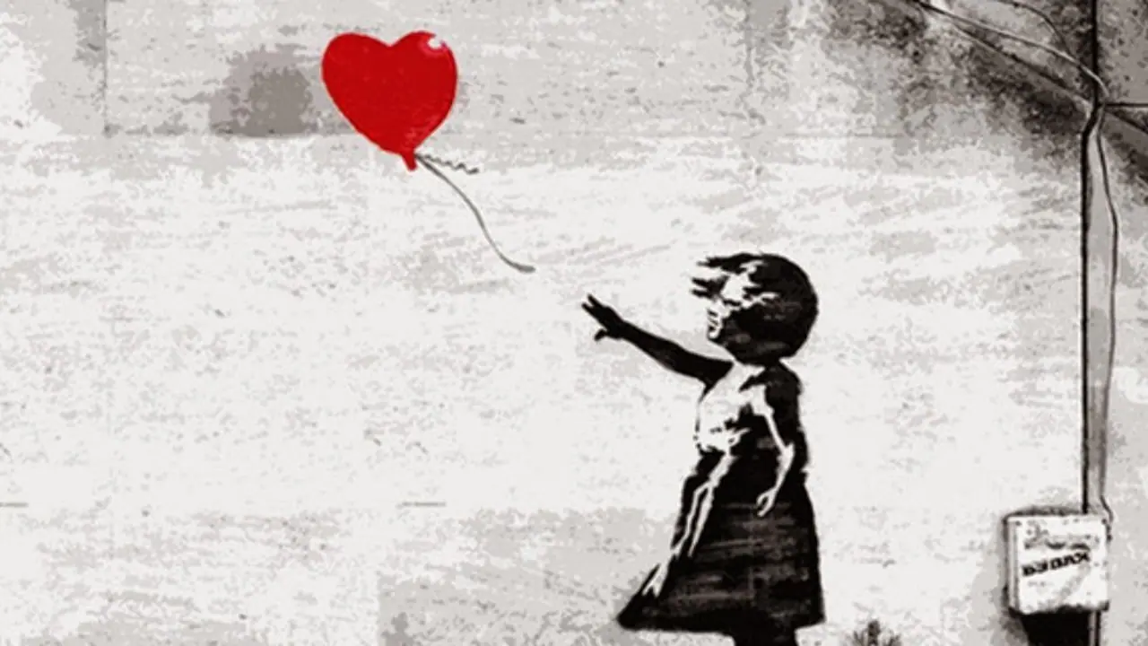 バンクシー Banksy Heart Balloon エスタンプ リトグラフ Banksy Heart Balloon in Brooklyn - Business Insider
