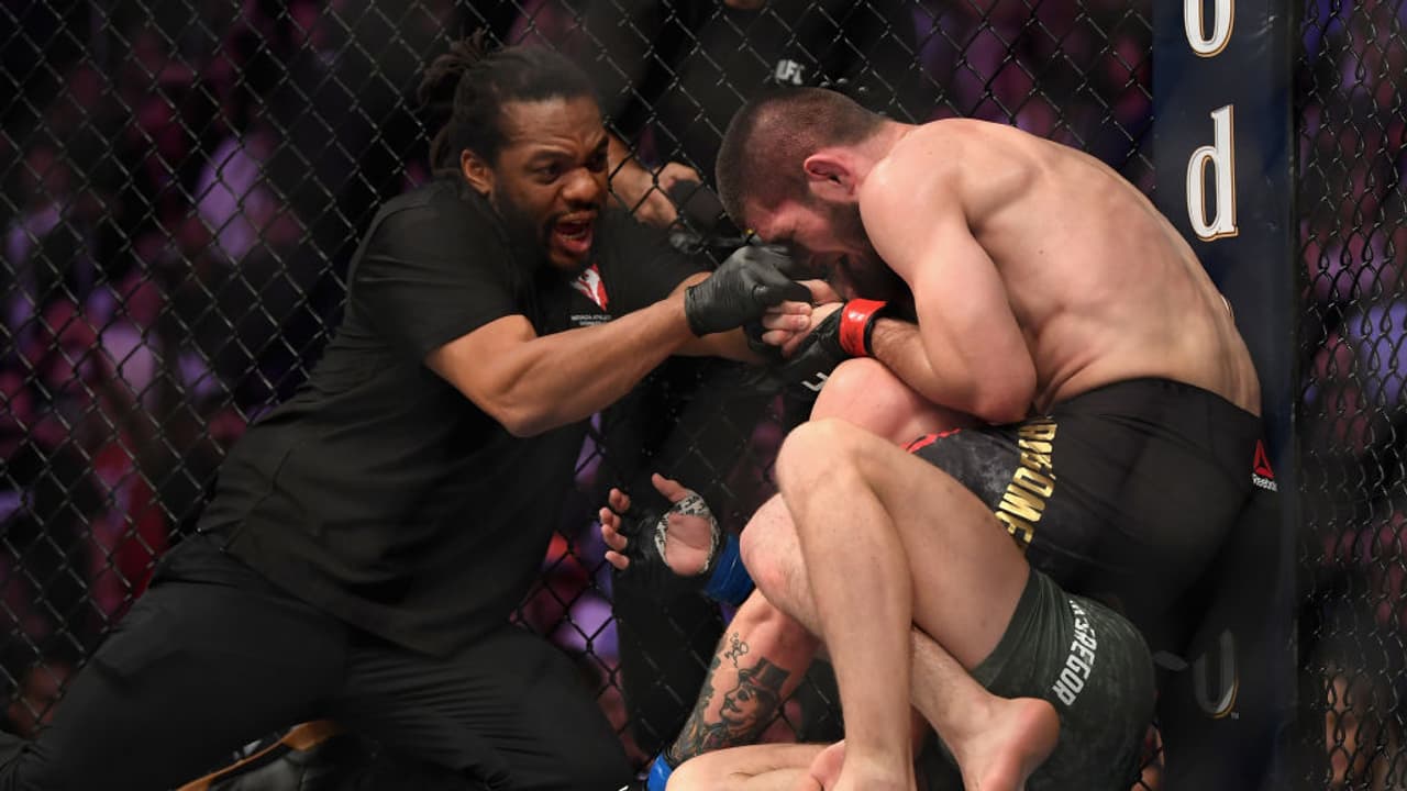 UFC 229: Khabib Nurmagomedov sets off brawl after defeating Conor McGregor UFC 229: Khabib Nurmagomedov sets off brawl after defeating Conor McGregor