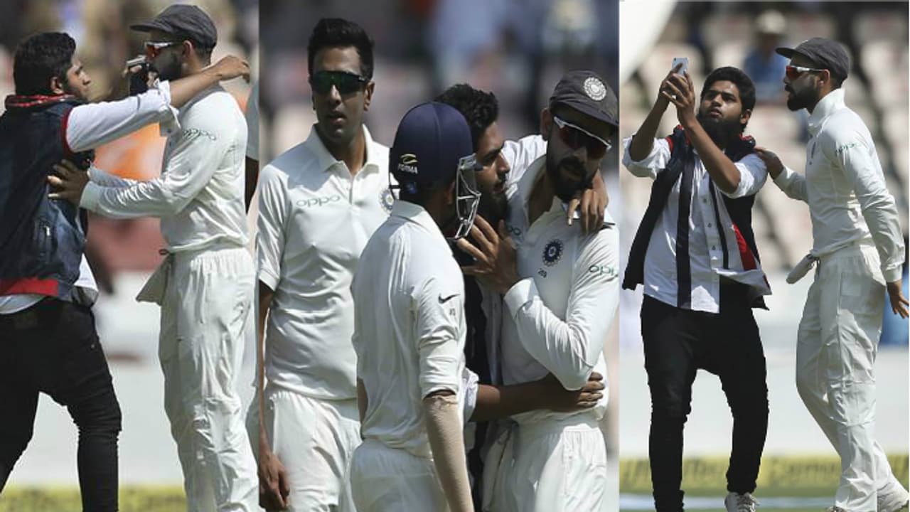 మొన్న రాజ్‌కోట్‌లో... నేడు ఉప్పల్‌లో.. కోహ్లీని వెంటాడుతున్న అభిమానులు