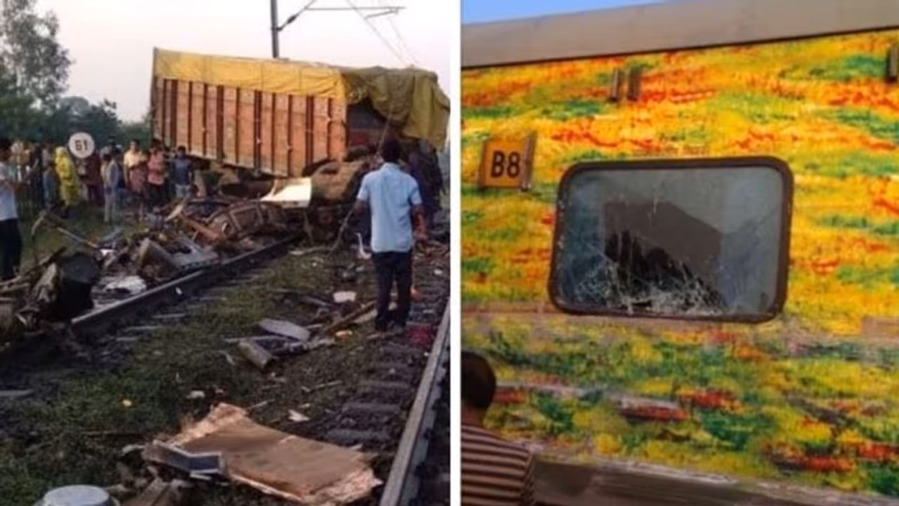 Truck rams into Rajdhani Express in Madhya Pradesh; 2 coaches derail