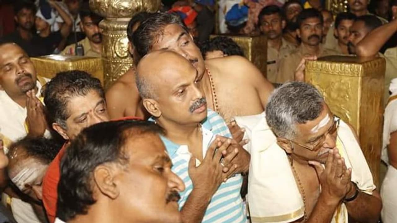 Sabarimala protests: Sreejith, Kerala inspector general, in tears before Lord Ayyappa