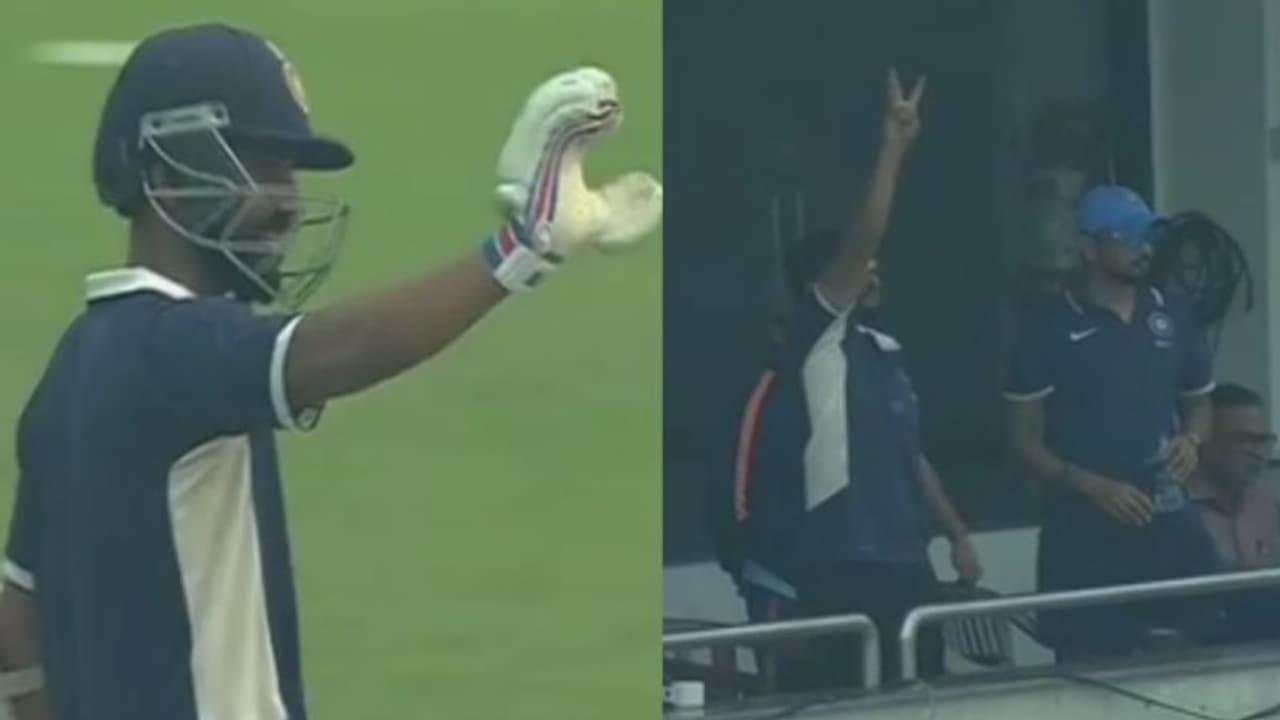 சதம் போடுறதுக்கு முன்னாடியே பேட்டை தூக்கி கொண்டாடிய ரஹானே!! தம்பி பொறுப்பானு சொன்ன ரெய்னா.. காமெடி வீடியோ சதம் போடுறதுக்கு முன்னாடியே பேட்டை தூக்கி கொண்டாடிய ரஹானே!! தம்பி பொறுப்பானு சொன்ன ரெய்னா.. காமெடி வீடியோ