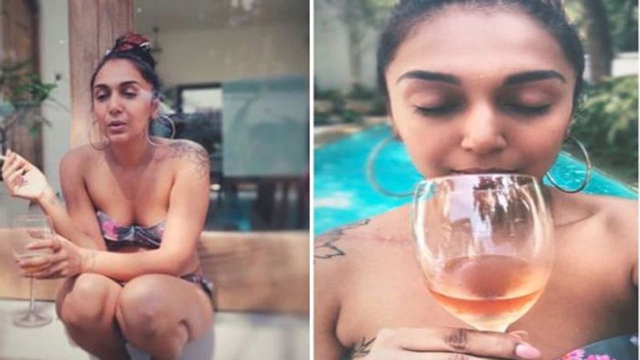 ಕೈಯಲ್ಲಿ ವೈನ್ ಗ್ಲಾಸ್, ಬಾಯಲ್ಲಿ ಸಿಗರೇಟು.. ಏನಮ್ಮಾ ನಿನ್ನ ಲೀಲೆ? ಕೈಯಲ್ಲಿ ವೈನ್ ಗ್ಲಾಸ್, ಬಾಯಲ್ಲಿ ಸಿಗರೇಟು.. ಏನಮ್ಮಾ ನಿನ್ನ ಲೀಲೆ?