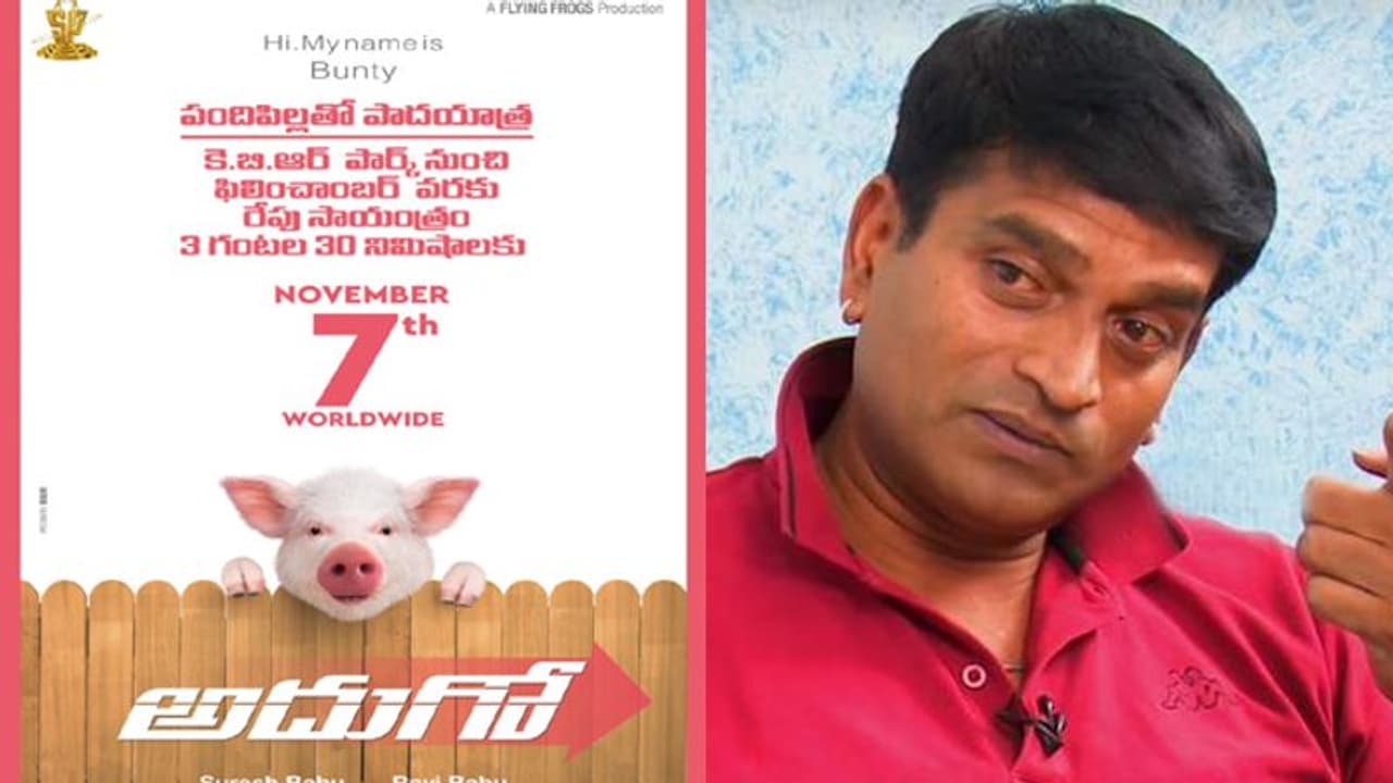 పందిపిల్లతో పాదయాత్ర.. వాటే ప్రమోషన్స్! పందిపిల్లతో పాదయాత్ర.. వాటే ప్రమోషన్స్!