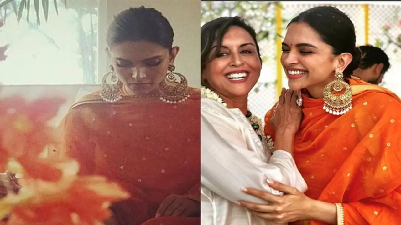 ಹಸೆಮಣೆ ಏರುವ ಮುನ್ನ ಪೂಜೆಯಲ್ಲಿ ಭಾಗಿಯಾದ ದೀಪಿಕಾ ಪಡುಕೋಣೆ