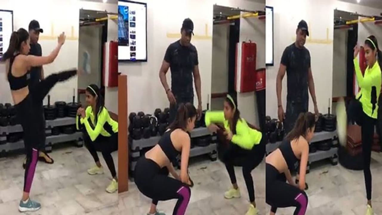 రకుల్ పూజ.. తెగ కష్టపడుతున్నారుగా..! రకుల్ పూజ.. తెగ కష్టపడుతున్నారుగా..!