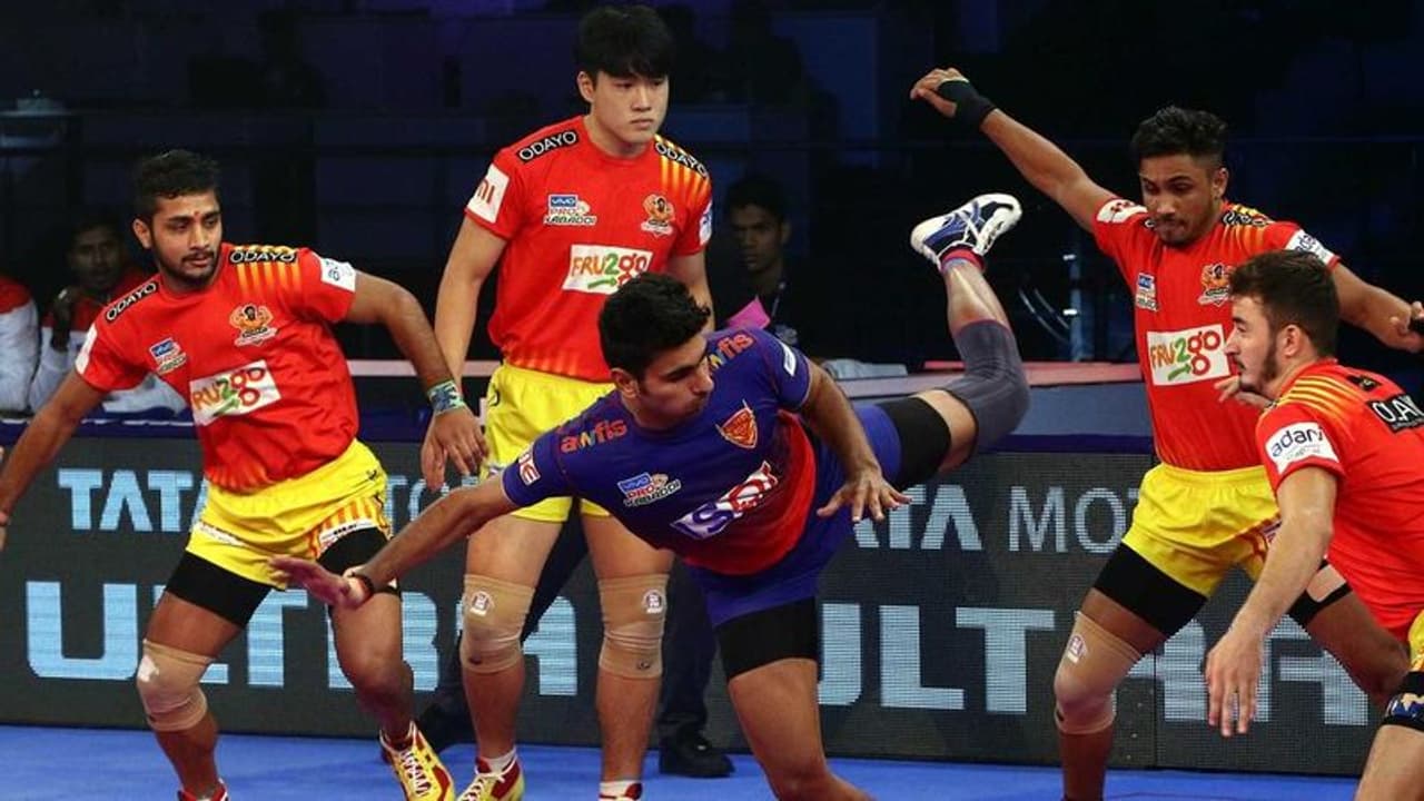 ಪ್ರೊ ಕಬಡ್ಡಿ: ಗುಜರಾತ್ಗೆ ಸತತ 5ನೇ ಗೆಲುವು ಪ್ರೊ ಕಬಡ್ಡಿ: ಗುಜರಾತ್ಗೆ ಸತತ 5ನೇ ಗೆಲುವು