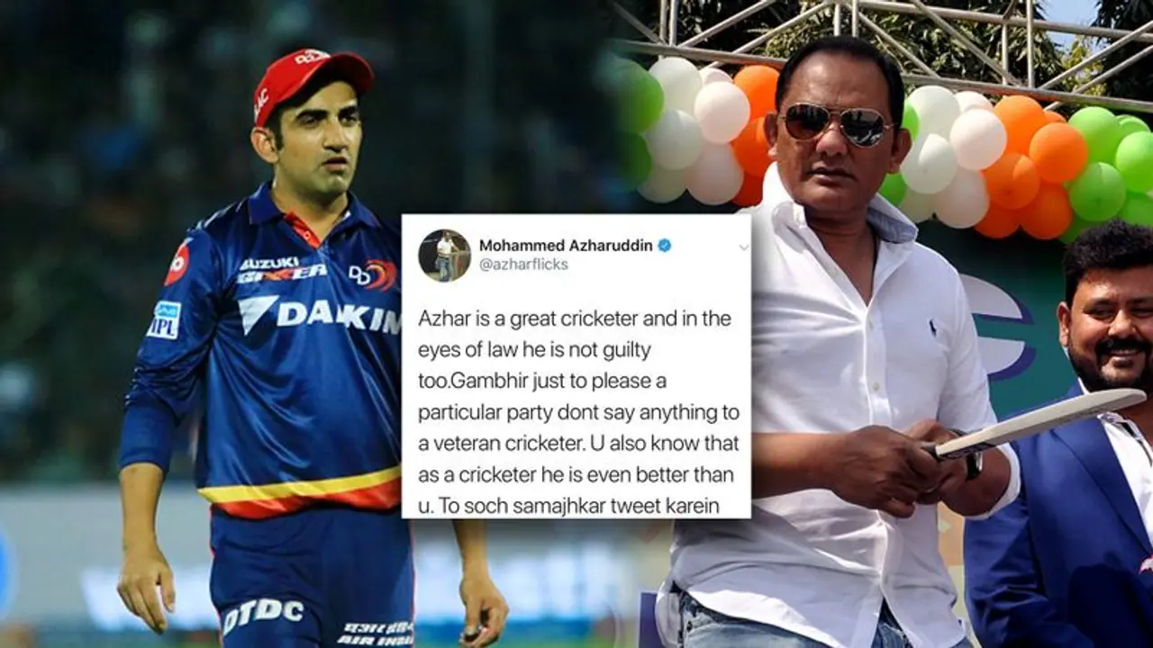 Ringing bell at Eden Gardens: ‘Great cricketer’ tweet from Mohammad Azharuddin’s account hits back at Gautam Gambhir