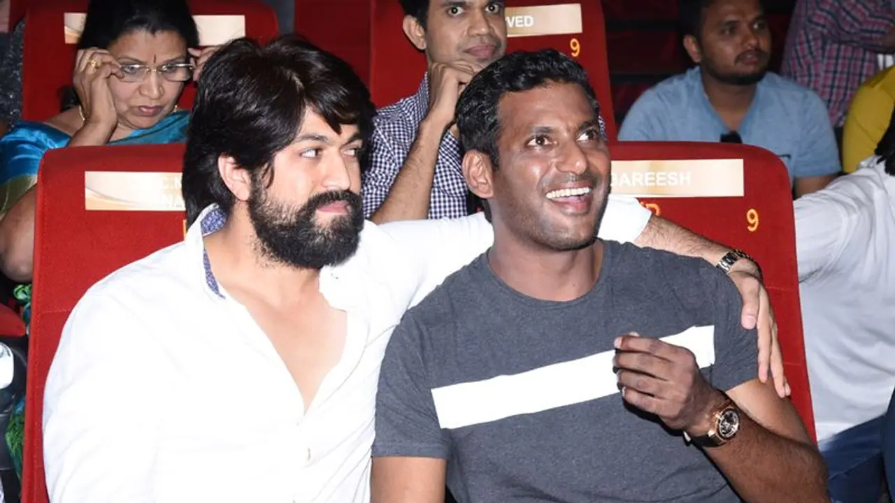 Actor Vishal to distribute KGF in Tamil Nadu; father GK Reddy speaks in Kannada, enthrals audience
