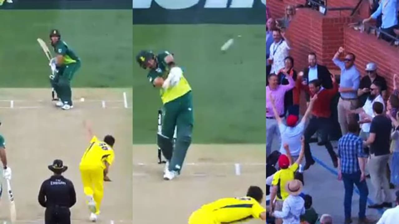 Watch: Aiden Markram smashes Mitchell Starc’s 150kmph delivery for a massive 95 metre six