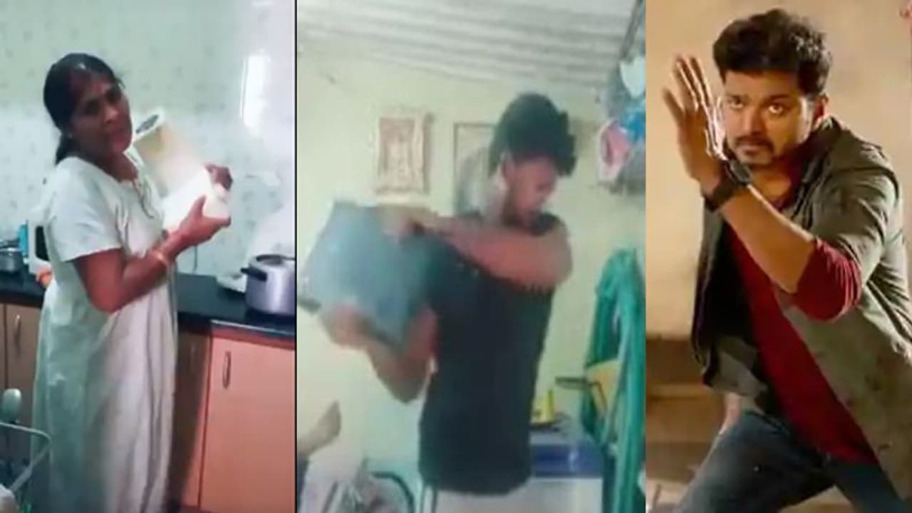 'സര്ക്കാര്' നീക്കിയ രംഗം പ്രതിഷേധമായി അലയടിക്കുന്നു; സര്ക്കാര് നല്കിയ സാധന ജംഗമ വസ്തുക്കള് കത്തിച്ച് വിജയ് ആരാധകരുടെ തിരിച്ചടി 'സര്ക്കാര്' നീക്കിയ രംഗം പ്രതിഷേധമായി അലയടിക്കുന്നു; സര്ക്കാര് നല്കിയ സാധന ജംഗമ വസ്തുക്കള് കത്തിച്ച് വിജയ് ആരാധകരുടെ തിരിച്ചടി