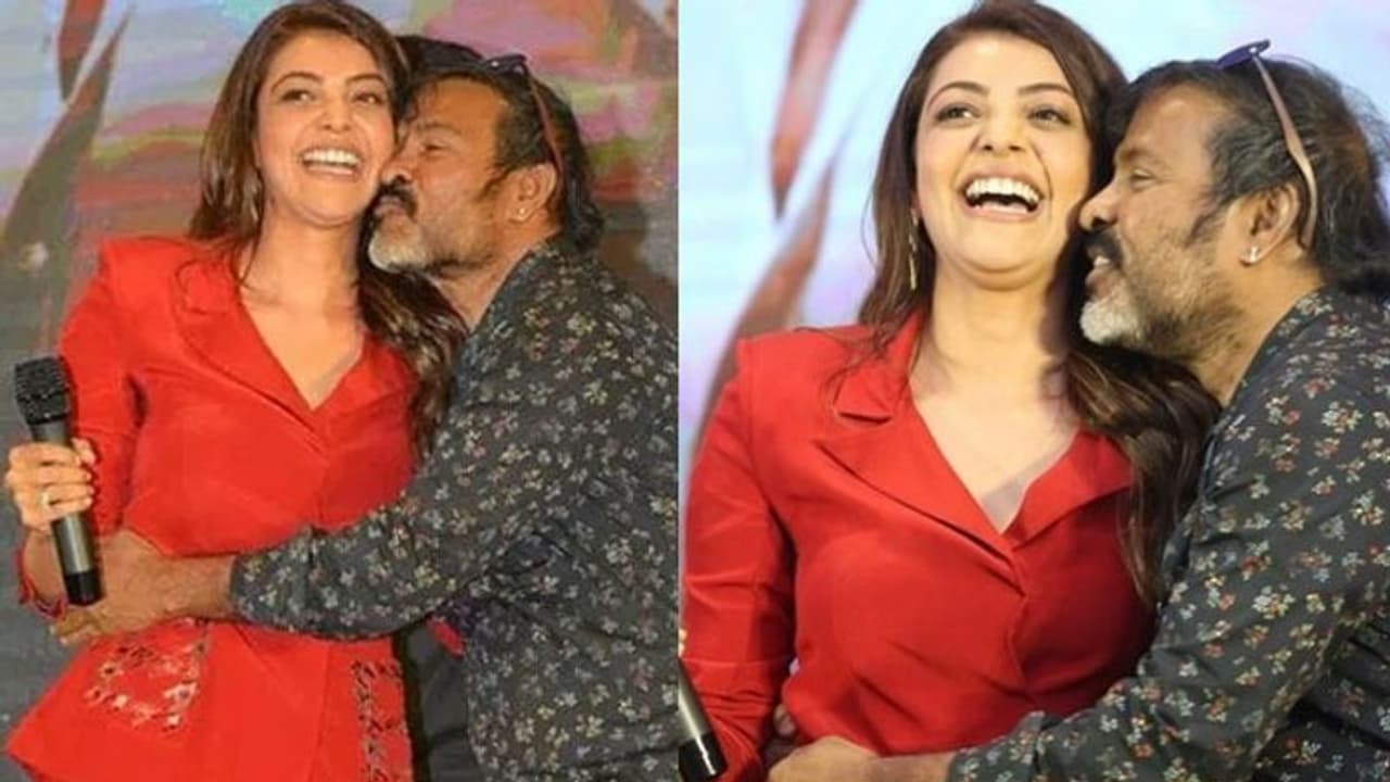 కాజల్ కి ముద్దు పెడతాడా..? అతడిని బ్యాన్ చేయండి: అభిమానుల ఆగ్రహం! కాజల్ కి ముద్దు పెడతాడా..? అతడిని బ్యాన్ చేయండి: అభిమానుల ఆగ్రహం!