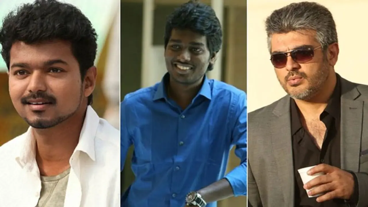 விஜய் நடிக்க இருப்பது அஜித்திடம் சுட்ட கதையாம்! அங்கே சுட்டு, இங்கே சுட்டு இப்போ தல தலையிலேயே கை வைத்த அட்லீ!? விஜய் நடிக்க இருப்பது அஜித்திடம் சுட்ட கதையாம்! அங்கே சுட்டு, இங்கே சுட்டு இப்போ தல தலையிலேயே கை வைத்த அட்லீ!?