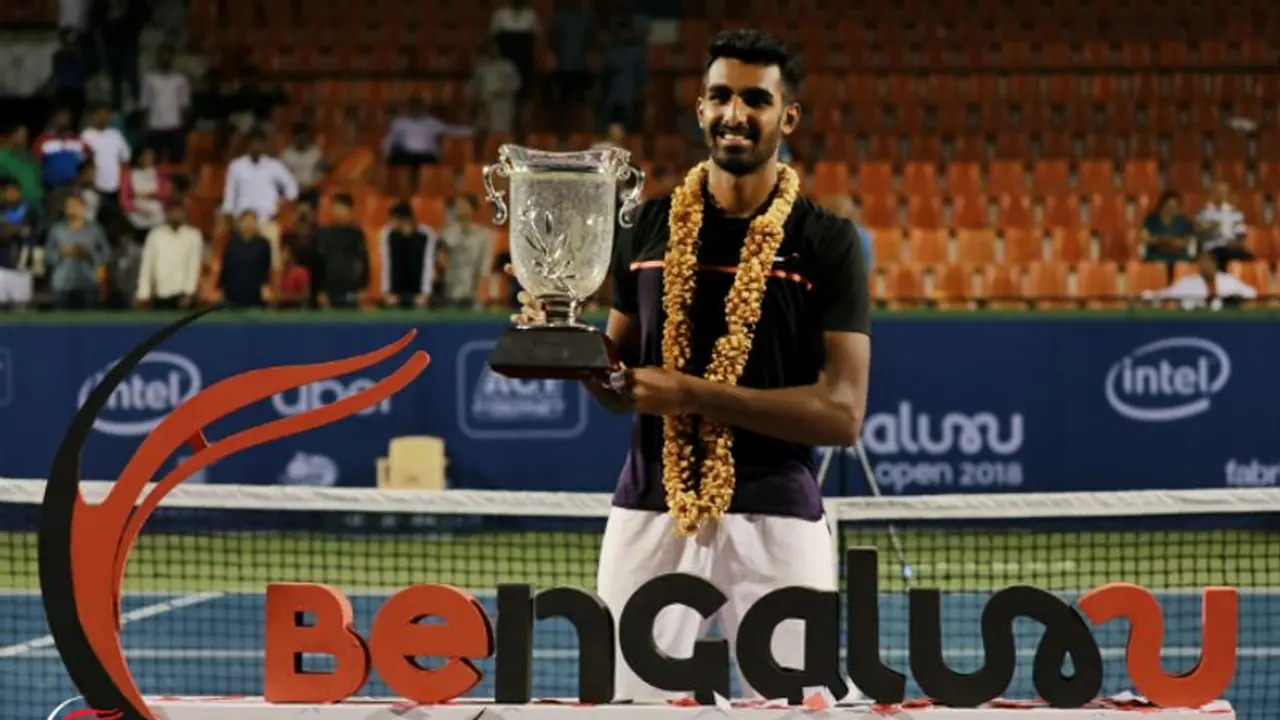 Bengaluru Open 2018 ATP Challenger: Prajnesh Gunneswaran wins all Indian final at KSLTA Bengaluru Open 2018 ATP Challenger: Prajnesh Gunneswaran wins all Indian final at KSLTA