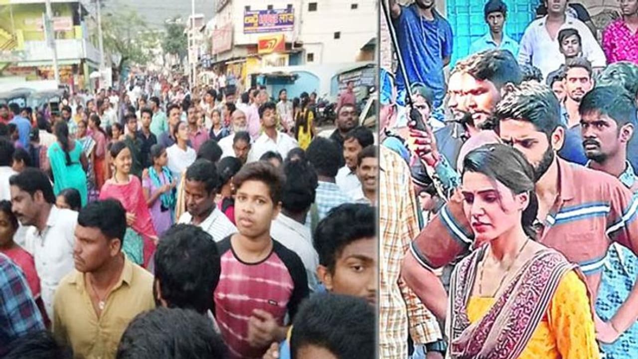 బుకింగ్ కౌంటర్ లో టికెట్లు ఇస్తోన్న సమంత! బుకింగ్ కౌంటర్ లో టికెట్లు ఇస్తోన్న సమంత!