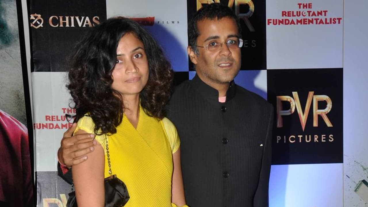 #MeToo aftermath: Chetan Bhagat's wife refuses to leave him, likens herself to Goddess Parvati #MeToo aftermath: Chetan Bhagat's wife refuses to leave him, likens herself to Goddess Parvati