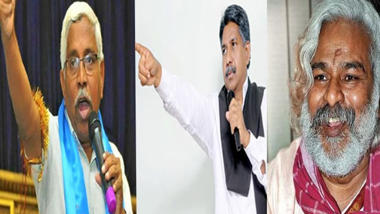 సీన్ రివర్స్: 'చెయ్యె'త్తి జైకొడుతున్న ఉద్యమ నేతలు సీన్ రివర్స్: 'చెయ్యె'త్తి జైకొడుతున్న ఉద్యమ నేతలు