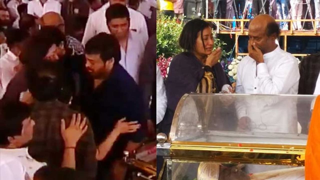 అంబరీష్ మరణం: కన్నీటి పర్యంతమైన మెగాస్టార్ మోహన్ బాబు! అంబరీష్ మరణం: కన్నీటి పర్యంతమైన మెగాస్టార్ మోహన్ బాబు!