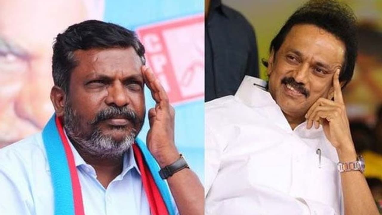 ஒத்த சீட்டுக்காக இப்படி விழணுமா திருமா? ஸ்டாலின் என்ன பெரிய கலைஞரா! விடுதலை சிறுத்தைகளிடம் கொந்தளித்த கூட்டணி தலைவர்கள்? ஒத்த சீட்டுக்காக இப்படி விழணுமா திருமா? ஸ்டாலின் என்ன பெரிய கலைஞரா! விடுதலை சிறுத்தைகளிடம் கொந்தளித்த கூட்டணி தலைவர்கள்?