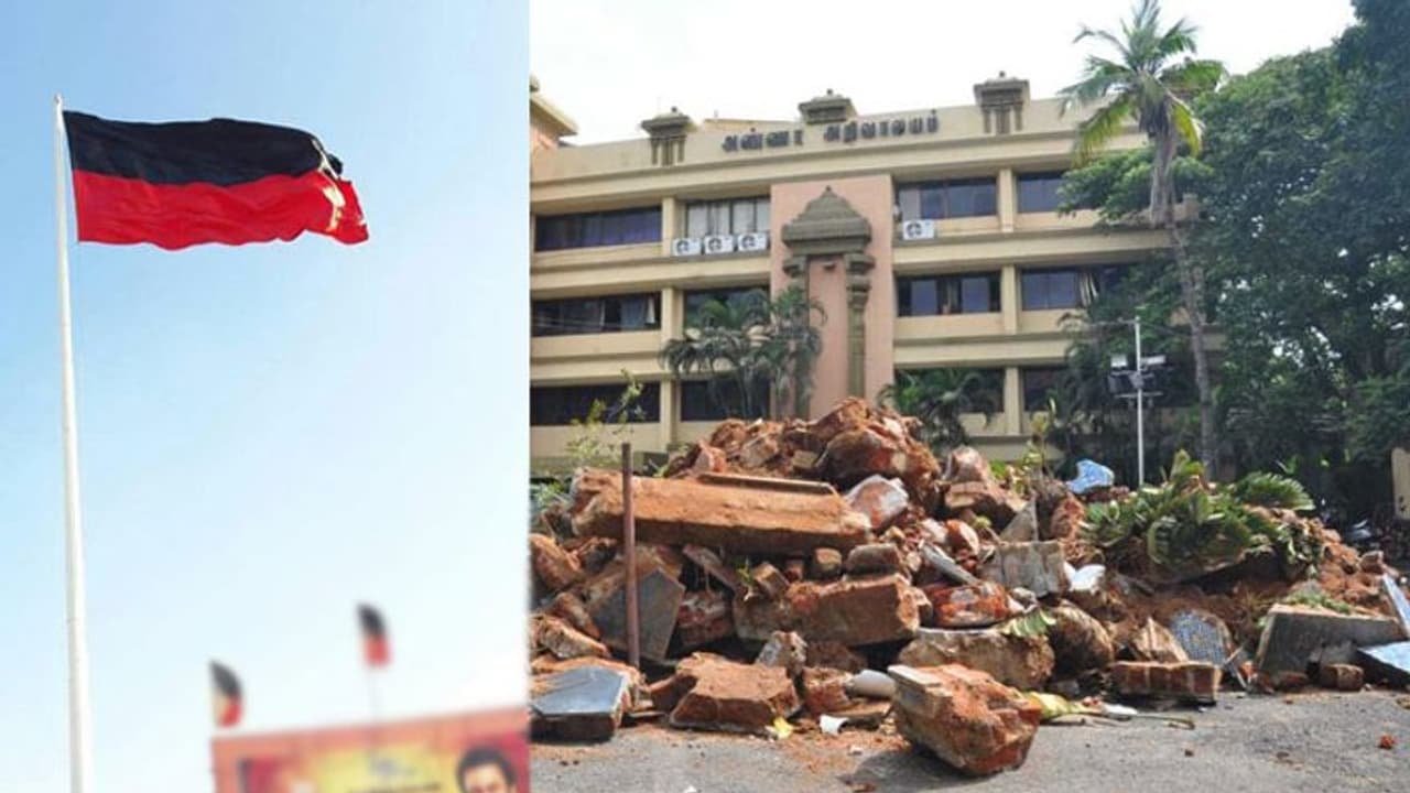 பட்டேல் சிலைக்கு போட்டியாக திமுக கொடிக்கம்பம்!! அறிவாலயத்தில் நிறுவ திட்டம் பட்டேல் சிலைக்கு போட்டியாக திமுக கொடிக்கம்பம்!! அறிவாலயத்தில் நிறுவ திட்டம்