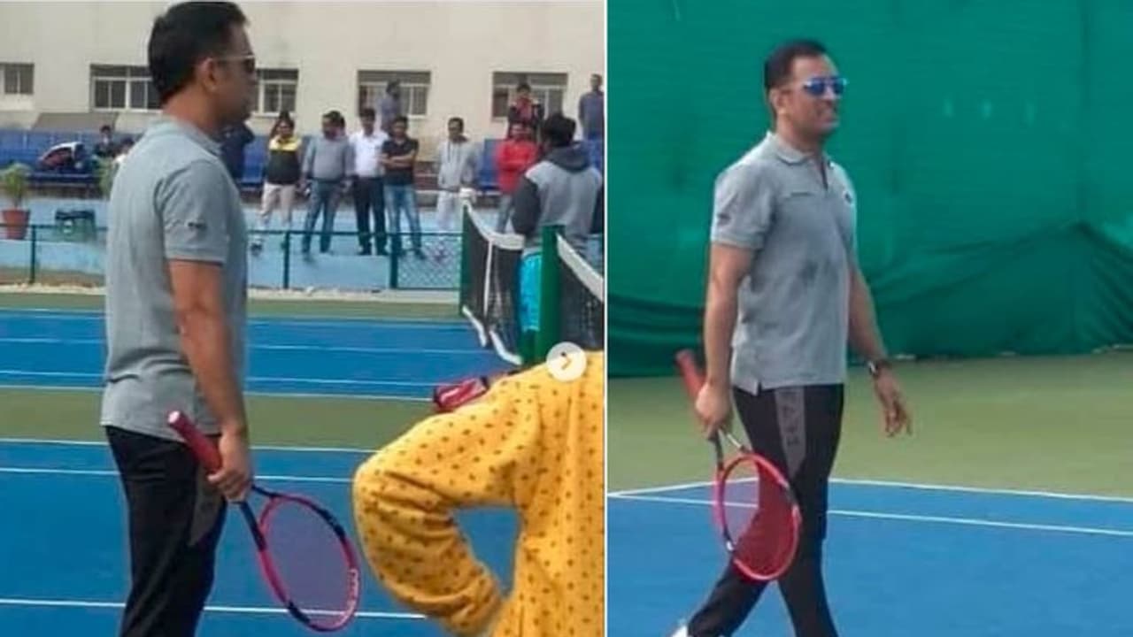 ಟೆನಿಸ್’ನಲ್ಲೂ ಧೋನಿ ಚಾಂಪಿಯನ್ ಟೆನಿಸ್’ನಲ್ಲೂ ಧೋನಿ ಚಾಂಪಿಯನ್