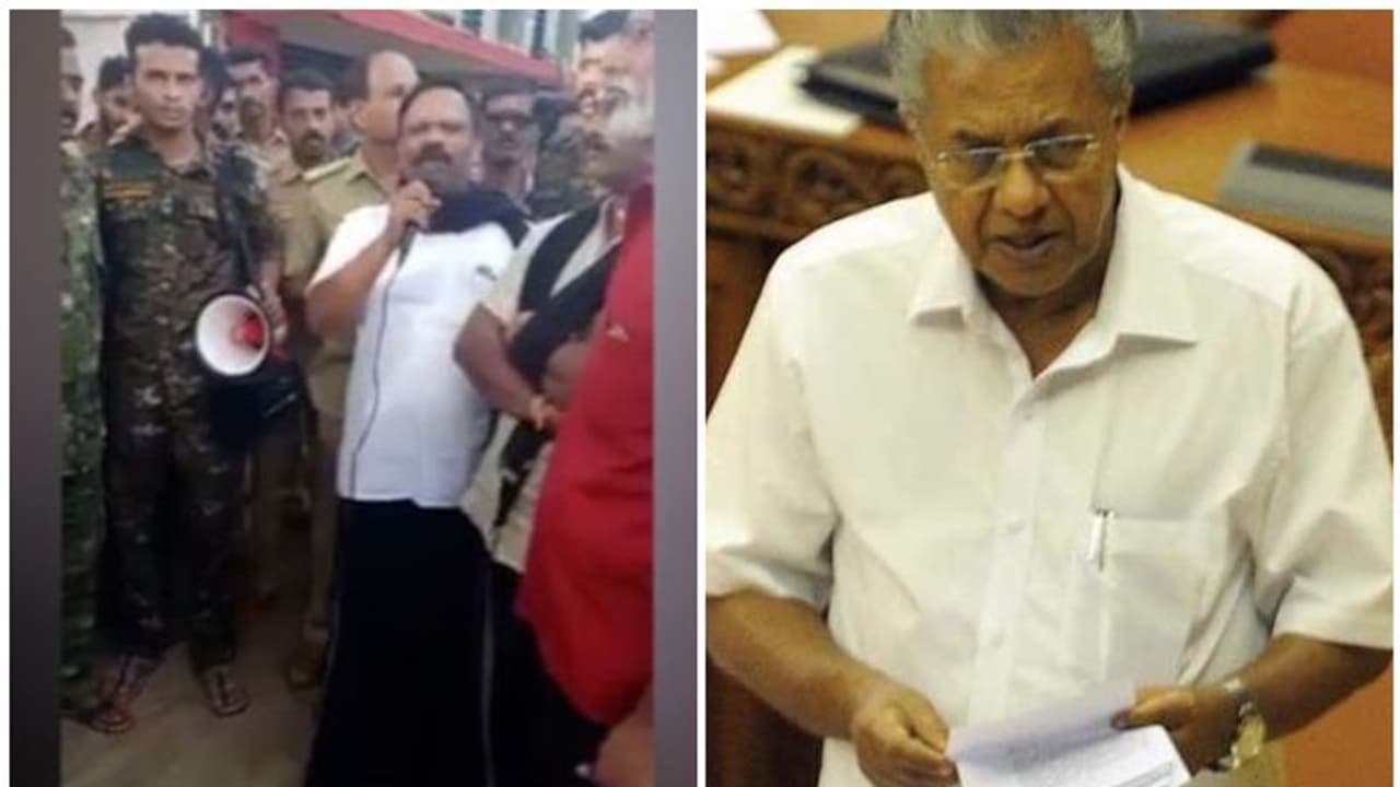 Kerala Police seek RSS leader Valsan Thillankery's help to avoid clashes at Sabarimala Kerala Police seek RSS leader Valsan Thillankery's help to avoid clashes at Sabarimala