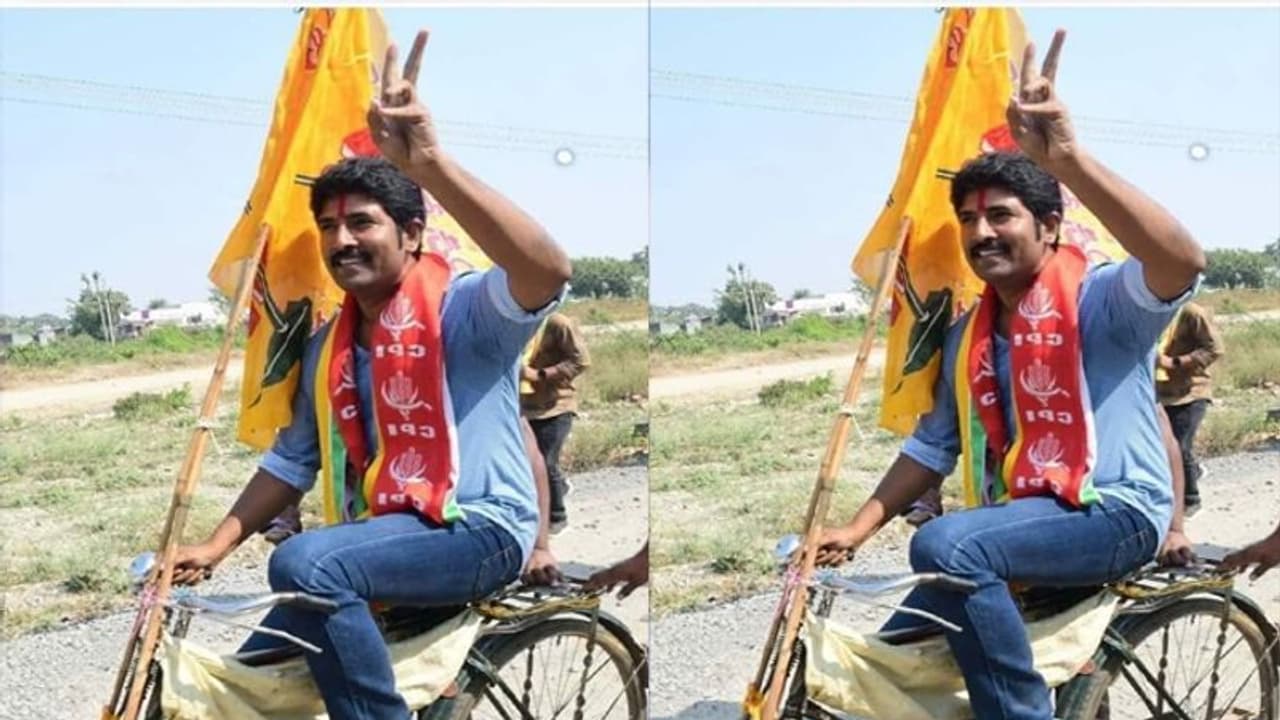 తెలంగాణ ఎన్నికల ప్రచారాల్లో టాలీవుడ్ హీరో! తెలంగాణ ఎన్నికల ప్రచారాల్లో టాలీవుడ్ హీరో!