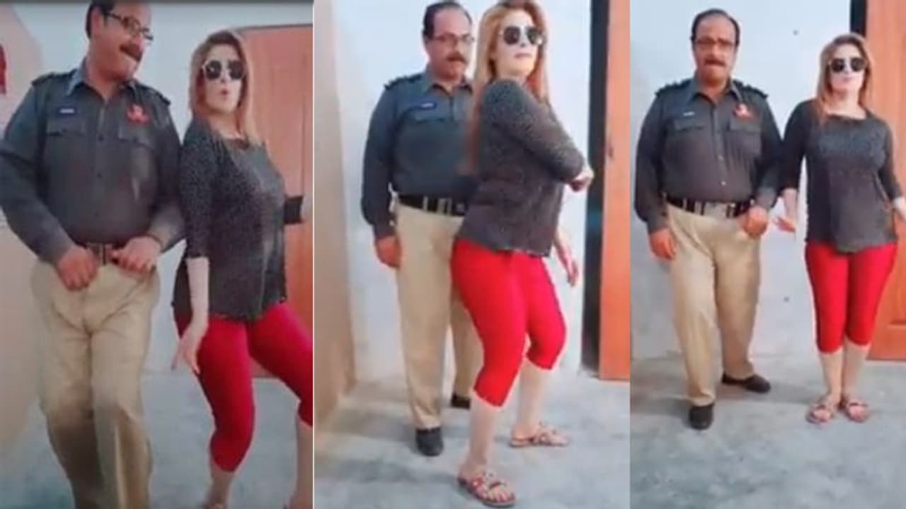 ಯುವತಿಯೊಂದಿಗೆ ಸೊಂಟ ಬಳುಕಿಸಿ ಪೊಲೀಸ್: ವಿಡಿಯೋ ವೈರಲ್!