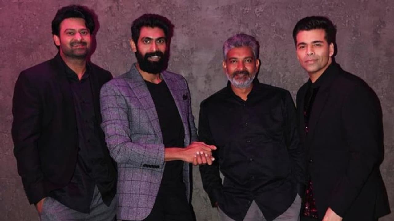 Baahubali cast takes over Koffee with Karan: Prabhas, Rana Daggubati, SS Rajamouli in season 6 Baahubali cast takes over Koffee with Karan: Prabhas, Rana Daggubati, SS Rajamouli in season 6