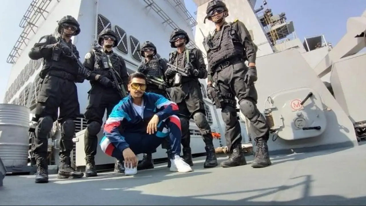 Ranveer Singh gives Indian Navy a shoutout, Internet cannot keep calm