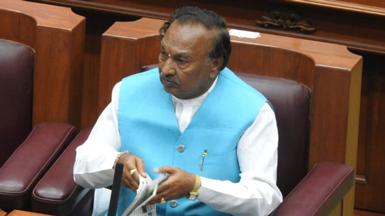 ಖಾತೆ ಬದಲಾವಣೆ ಇಚ್ಛೆ ವ್ಯಕ್ತಪಡಿಸಿದ ಸಚಿವ ಈಶ್ವರಪ್ಪ ಖಾತೆ ಬದಲಾವಣೆ ಇಚ್ಛೆ ವ್ಯಕ್ತಪಡಿಸಿದ ಸಚಿವ ಈಶ್ವರಪ್ಪ