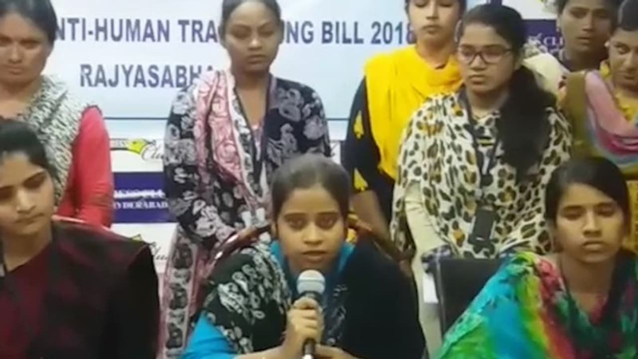 Sex trafficking survivors in Telangana demand passing of anti trafficking bill in Rajya Sabha