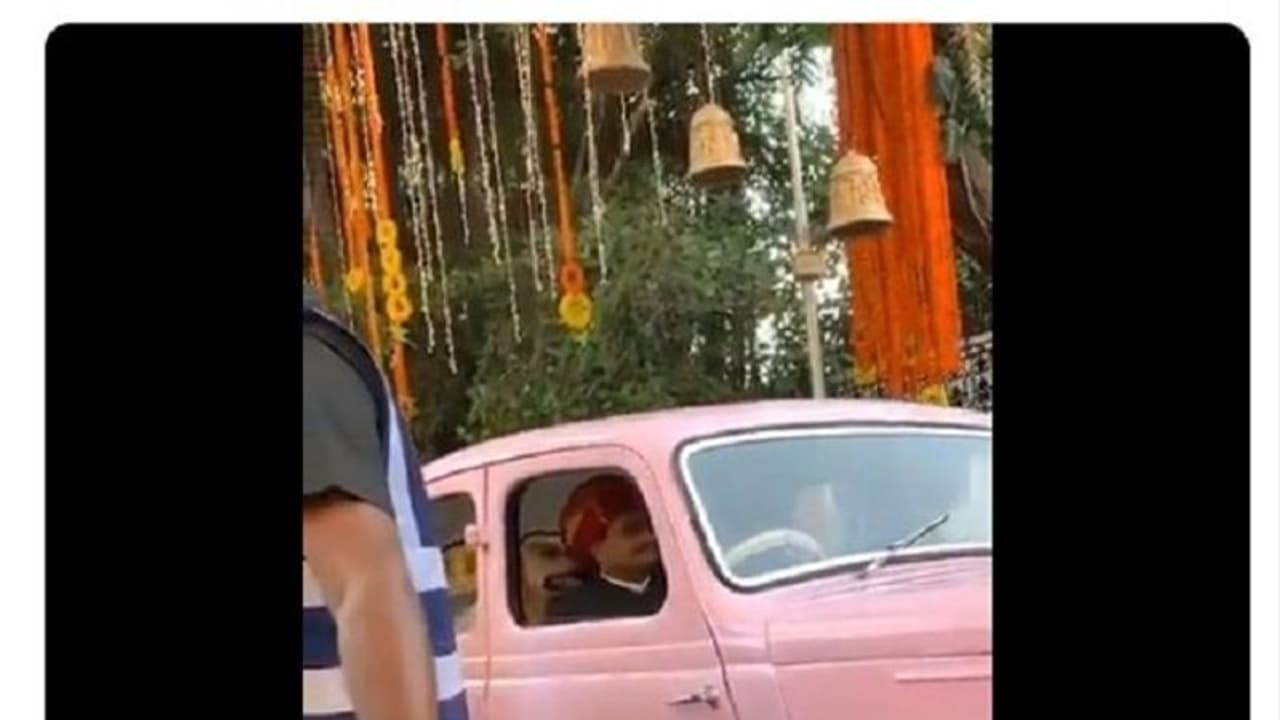 Anand Piramal's 'special family members' aka his dogs in vintage pink baraat ride will give you #weddinggoals