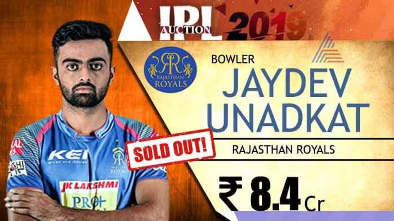 రూ.8కోట్లు పలికిన జయదేవ్ ఉనద్కత్ రూ.8కోట్లు పలికిన జయదేవ్ ఉనద్కత్