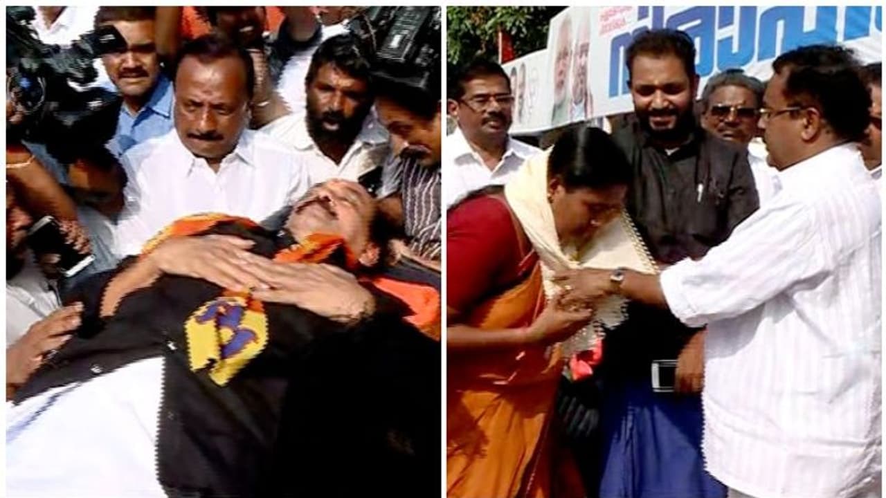 Hunger strike to protect Sabarimala tradition: BJP leader Padmanabhan admitted to hospital