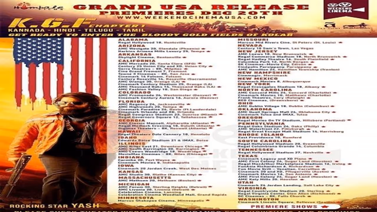 ಯಾವ್ಯಾವ ರಾಷ್ಟ್ರಗಳಲ್ಲಿ KGF ಪ್ರದರ್ಶನವಿದೆ? ಎರಡೇ ಗಂಟೆಯಲ್ಲಿ ಟಿಕೆಟ್ ಸೋಲ್ಡ್ ಔಟ್