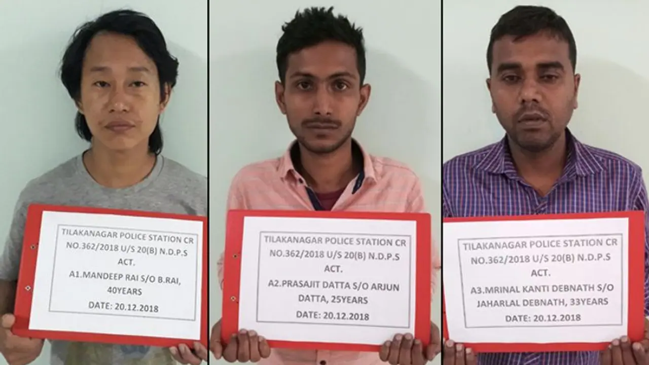 Bengaluru Police arrest 3 drug peddlers, 11 kg of cannabis seized Bengaluru Police arrest 3 drug peddlers, 11 kg of cannabis seized