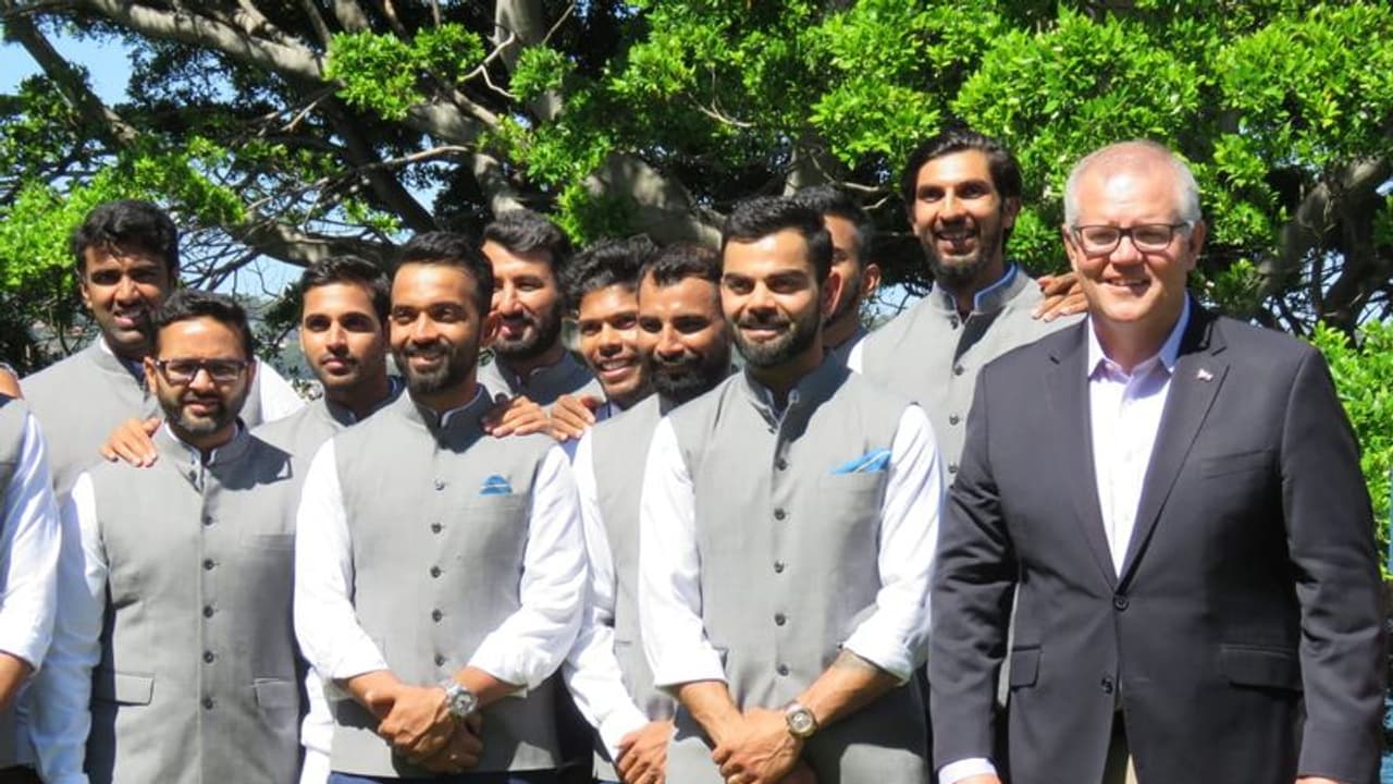 ಆಸ್ಟ್ರೇಲಿಯಾ ಪ್ರಧಾನಿ ಮಾರಿಸನ್ ಭೇಟಿ ಮಾಡಿದ ಕೊಹ್ಲಿ ಬಾಯ್ಸ್! ಆಸ್ಟ್ರೇಲಿಯಾ ಪ್ರಧಾನಿ ಮಾರಿಸನ್ ಭೇಟಿ ಮಾಡಿದ ಕೊಹ್ಲಿ ಬಾಯ್ಸ್!