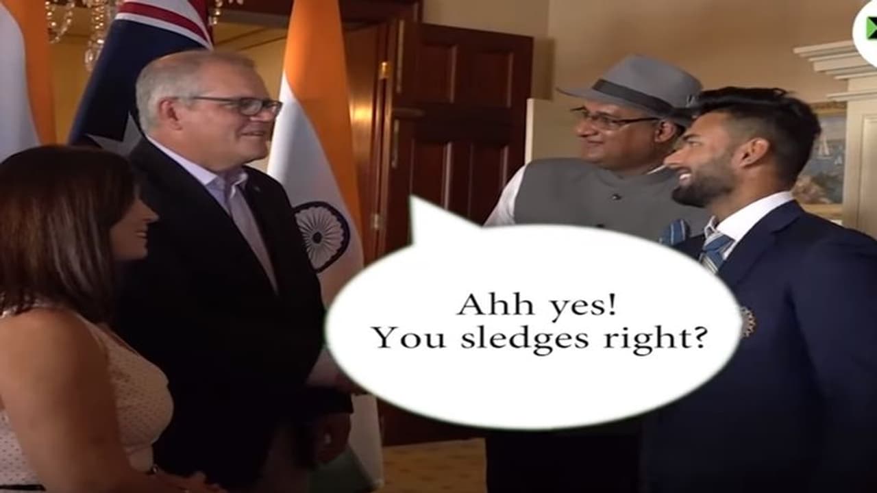 Australia Prime Minister Scott Morrison shares hilarious moment with Rishabh Pant