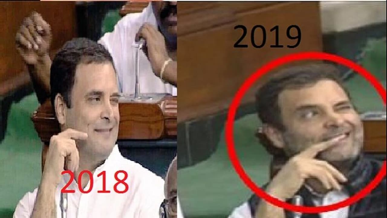 ಮತ್ತೆ ಲೋಕಸಭೆಯಲ್ಲಿ ಕಣ್ಣು ಹೊಡೆದ ರಾಹುಲ್‌!