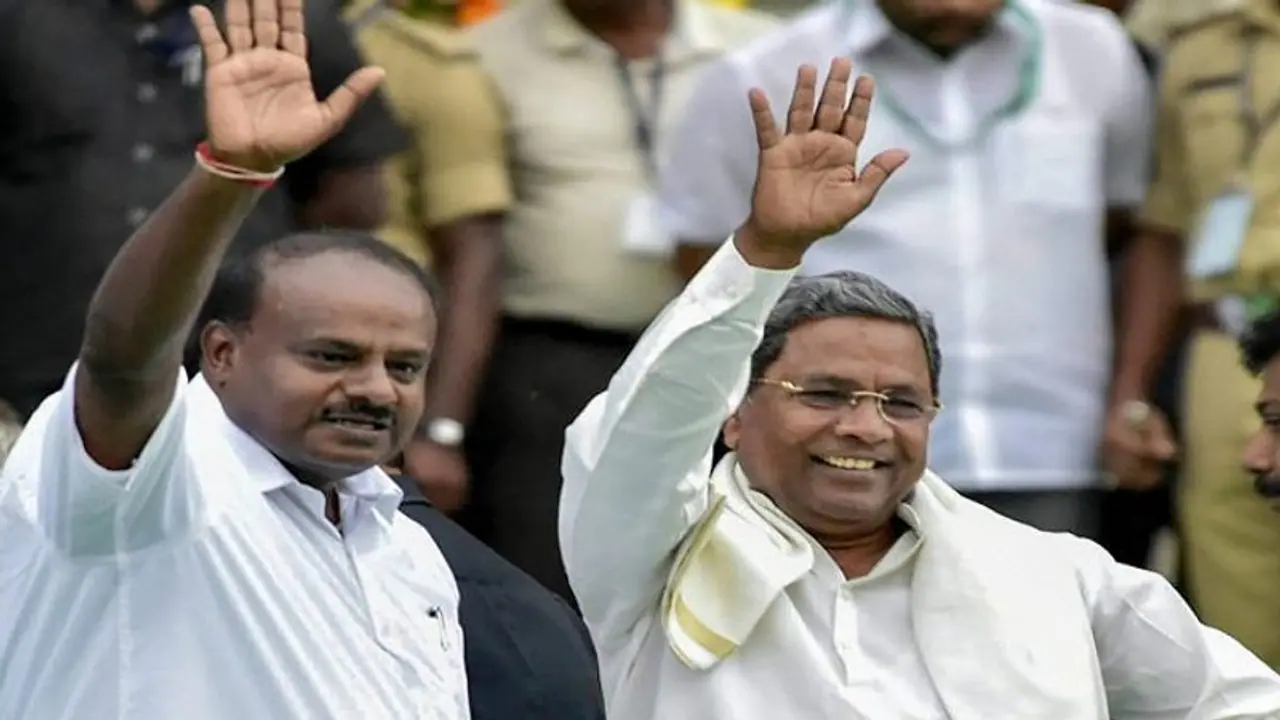 How the 'lotus' wilted before it could bloom again; how the 'hand' grudgingly blesses Karnataka govt