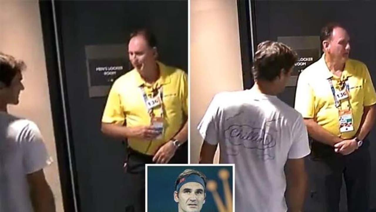 టెన్నిస్ కింగ్ అయితే ఏంటీ...గుర్తింపు కార్డ్ లేదని ఫెదరర్ను నిలబెట్టిన గార్డ్ టెన్నిస్ కింగ్ అయితే ఏంటీ...గుర్తింపు కార్డ్ లేదని ఫెదరర్ను నిలబెట్టిన గార్డ్