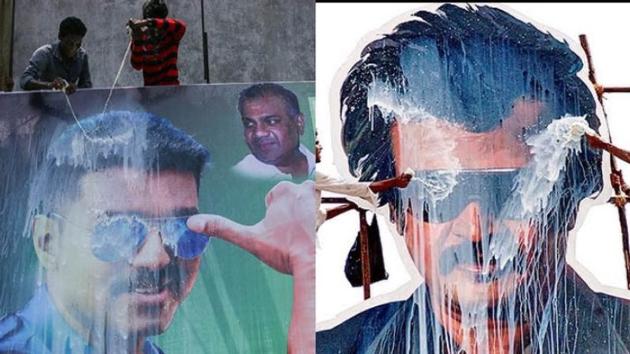 കട്ടൗട്ട് അഭിഷേകത്തിനായി പാൽ മോഷ്ടിക്കുന്നു; പരാതിയുമായി തമിഴ്നാട്ടിലെ വ്യാപാരികൾ കട്ടൗട്ട് അഭിഷേകത്തിനായി പാൽ മോഷ്ടിക്കുന്നു; പരാതിയുമായി തമിഴ്നാട്ടിലെ വ്യാപാരികൾ